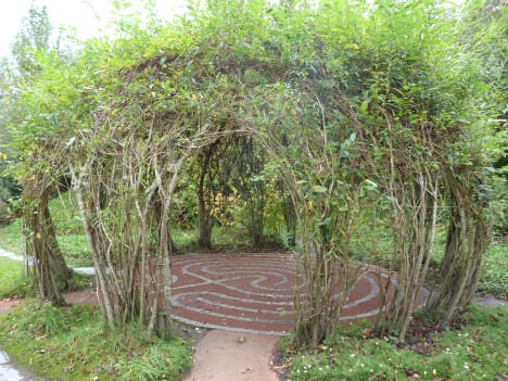 labyrinth with arbor
